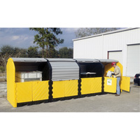 Ultratech 9655 P16 Plus Ultra-Hard Top Spill Pallets avec drain, 250" lo x 79" la x 62" h, Capacit&eacute; de charge 9000 lb