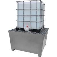Ultratech 1184 Ultra-IBC Spill Pallet en acier, Capacit&eacute; de d&eacute;versement 370 gal. US, 57,6" x 34,7" x 56,9"