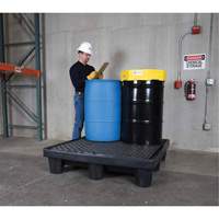 Ultratech 1113 Spill Pallet P4 Economy Model, 66 US gal. Spill Capacity, 53" x 53" x 11.75"