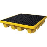 Ultratech 1230 Ultra-Spill Pallet emboitable, 4 barils, Capacit&eacute; de d&eacute;versement 66 gal. US, 51" x 51" x 10"