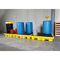 Ultratech 1231 4-Drum Nestable Ultra-Spill Pallet&reg;, 66 US gal. Spill Capacity, 51" x 51" x 10"