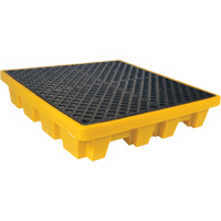 Ultratech 1231 4-Drum Nestable Ultra-Spill Pallet&reg;, 66 US gal. Spill Capacity, 51" x 51" x 10"