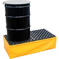 Ultratech 1345 2-Drum Flexible Ultra-Spill Pallet&reg;, 66 US gal. Spill Capacity, 48" x 24" x 14"