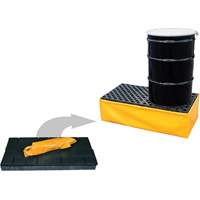 Ultratech 1345 2-Drum Flexible Ultra-Spill Pallet&reg;, 66 US gal. Spill Capacity, 48" x 24" x 14"