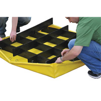 Ultratech 1346 4-Drum Flexible Ultra-Spill Pallet&reg;, 66 US gal. Spill Capacity, 48" x 48" x 7"