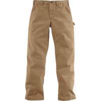 Carhartt B324-DKHW44L30 Relaxed Fit Twill Utility Work Pants, Cotton, Khaki, Size 44, 30 Inseam