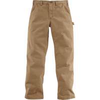 Relaxed Fit Twill Utility Work Pants, Cotton, Khaki, Size 33", 30" Inseam  SHF762 | TENAQUIP