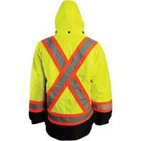 Barry & Boulerice 11-6501-YL2XL 7-in-1 Jacket, Polyester, High Visibility Orange, 2X-Large