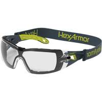 Hexarmor 11-12001-04 MX200G TruShield&reg;S Wraparound Safety Glasses, Clear Lens, Anti-Fog/Anti-Scratch, ANSI Z87+/Meets/Exceeds CSA Z94.3