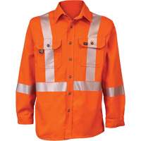 Ultrasoft<sup>®</sup> Flame Resistant Deluxe Segmented Striped Work Shirt  SHG723 | TENAQUIP