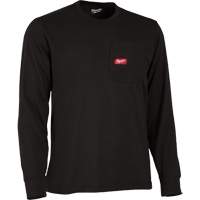 Milwaukee 606B-3X Gridiron Long-Sleeved Pocket-T-Shirt, Men's, 3X-Large, Black