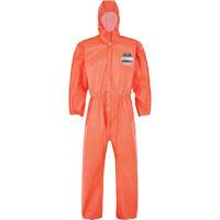 Lakeland EMNO428-XL MicroMax&reg; NS Coverall with Elastic Hood, Cuffs, Waist & Ankles, X-Large, Orange, Microporous