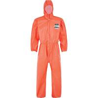 MicroMax<sup>®</sup> NS Coverall with Elastic Hood, Cuffs, Waist & Ankles, Small, Orange, Microporous  SHH449 | TENAQUIP