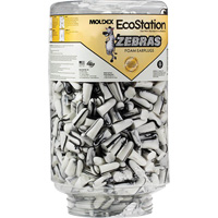 Moldex 6710 Recharge de bouchons d'oreilles Zebra pour distributeurs de bouchons d'oreilles EcoStation, Vrac - Contenant