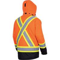 Pioneer V1210150-L 5407 Waterproof Insulated Heated Safety Jacket, Men's, Large, High-Visibility Orange