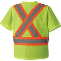 Pioneer V1050460-2XL 5993P Mesh Safety T-Shirt, Polyester, 2X-Large, High Visibility Lime-Yellow