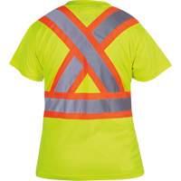 Pioneer V1051860-4XL 6949 T-shirt de s&eacute;curit&eacute; en il-de-perdrix pour femme, Polyester, 4T-Grand, Jaune lime haute visibilit&eacute;