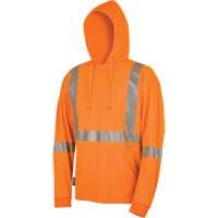 Pioneer V1052650-L 6964 Bird's-Eye Safety Hoodie, Large, High Visibility Orange