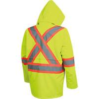 Pioneer V1081360-5XL 5628 Manteau de s&eacute;curit&eacute; imperm&eacute;able The Rock, Polyester/Polyur&eacute;thane, Jaune lime haute visibilit&eacute;, 5T-Grand