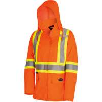 The Rock Women's 300D  Quilted Safety Parka, Polyester/Polyurethane, High Visibility Orange, 3X-Large  SHH786 | TENAQUIP