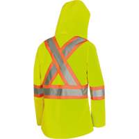 Pioneer V1081560-M 5628W Parka matelass&eacute; de s&eacute;curit&eacute; 300D The Rock, Polyester/Polyur&eacute;thane, Jaune lime haute visibilit&eacute;, Moyen