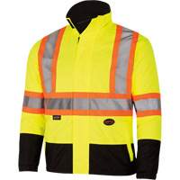 Pioneer V1140460-4XL 5771 Manteau de s&eacute;curit&eacute; imperm&eacute;able r&eacute;versible, Polyester/Polyur&eacute;thane, Jaune lime haute visibilit&eacute;, 4T-Grand