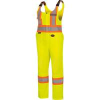 Pioneer V1071460-M 6000W Women's High-Visibility Traffic Safety Overalls, Polyester, Medium, High Visibility Lime-Yellow