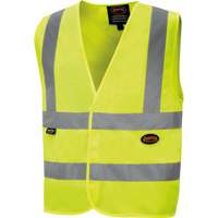 Pioneer V1031060-S 6886 Veste de s&eacute;curit&eacute; haute visibilit&eacute; en tricot chaîne, Jaune lime haute visibilit&eacute;, Petit, Polyester
