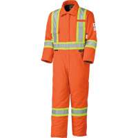 Pioneer V2560151-XS 5532A Combinaison de s&eacute;curit&eacute; &agrave; haute visibilit&eacute; ignifuge et anti-arcs &eacute;lectriques, Taille T-petit, Orange, 58 cal/cm²
