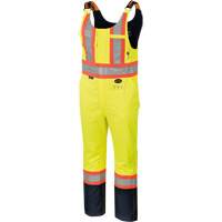 Pioneer V2590260-XL 4487 Defender&reg; FR/Arc/Antistatic Safety Bib Pants, X-Large, High Visibility Yellow