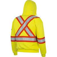 Pioneer V2590460-M 485 FR Zip-Style Heavyweight Safety Hoodie, Men's, Medium, High Visibility Yellow, 14 cal/cm²
