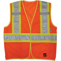 Viking 6110O-4XL/5XL Open Road&reg; “BTE” Vest, High Visibility Orange, 4X-Large/5X-Large
