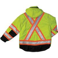 Tough Duck S18711-FLGR-XL Ripstop 4-in-1 Safety Jacket, Polyester, High Visibility Lime-Yellow, X-Large