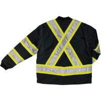 Tough Duck S18711-BLK-XL Manteau de s&eacute;curit&eacute; 4-en-1 en tissu ind&eacute;chirable, Polyester, Noir, T-Grand