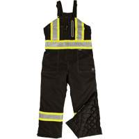 Tough Duck S87611-BLK-XL Ripstop Insulated Safety Bib Overall, Polyester, X-Large, Black