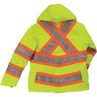 Tough Duck SJ411-FLGR-2XL Manteau de s&eacute;curit&eacute; isolant et extensible pour femmes, Polyester, Jaune lime haute visibilit&eacute;, 2T-Grand