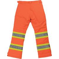 Tough Duck SP071-FLOR-S Pantalon de s&eacute;curit&eacute; isolant et extensible pour femmes, Polyester, Petit, Orange haute visibilit&eacute;