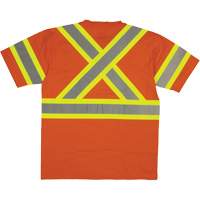 Tough Duck ST112-ORG-3XL Short Sleeve Safety T-Shirt, Cotton, 3X-Large, High Visibility Orange