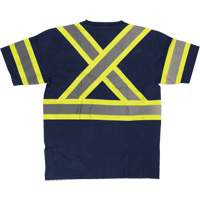 Tough Duck ST112-NAVY-4XL Chemise de s&eacute;curit&eacute; &agrave; manches courtes, Coton, 4T-Grand, Bleu marin
