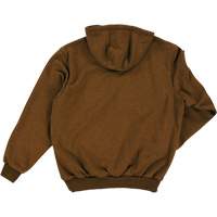 Tough Duck WJ222-MLBRN-4XL Water Repellent Fleece Pullover Hoodie, Men's, 4X-Large, Brown