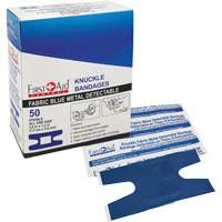First Aid Central 500044 Bandages, Knuckle, Fabric Metal Detectable, Non-Sterile