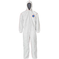 Dupont Personal Protection ST127SWH4X002500 SFR Coveralls with Hood, 4X-Large, White, Tyvek&reg; 400