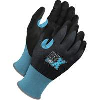 Bob Dale Gloves 99-1-9571-8 Cut-X Cut-Resistant Touchscreen Gloves, Size 8, 21 Gauge, Polyurethane Coated, Polyester/Stainless Steel/HPPE Shell, ASTM ANSI Level A7