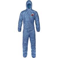 Hooded Coveralls, 2X-Large, Blue, MicroMax<sup>®</sup> VP  SHJ702 | TENAQUIP