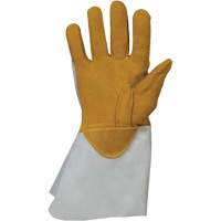 Superior Glove Works Ltd. 335DBP-M Gants de soudage 335DBP Endura, Cuir de vache refendu/Cuir d'&eacute;lan refendu, Taille Moyen