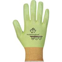 Superior Glove Works Ltd. S18TAXFN-9 Hi-Viz S18TAXFN Cut-Resistant Gloves, Size 9, 18 Gauge, Foam Nitrile Coated, TenActiv Shell, ASTM ANSI Level A9
