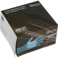 Zenith Safety Products SHJ761 Vending Pack Disposable Gloves, Medium, Nitrile, 4.5-mil, Powder-Free, Blue, Class 2
