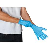 Zenith Safety Products SHJ761 Vending Pack Disposable Gloves, Medium, Nitrile, 4.5-mil, Powder-Free, Blue, Class 2