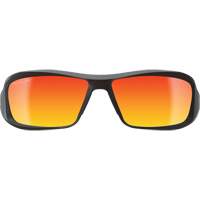 Edge Safety Eyewear TXBAP239 Brazeau Safety Glasses, Red/Mirror Lens, Anti-Scratch/Polarized, ANSI Z87+/MCEPS GL-PD 10-12/Meets/Exceeds CSA Z94.3