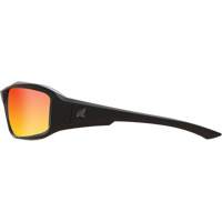 Edge Safety Eyewear TXBAP239 Brazeau Safety Glasses, Red/Mirror Lens, Anti-Scratch/Polarized, ANSI Z87+/MCEPS GL-PD 10-12/Meets/Exceeds CSA Z94.3